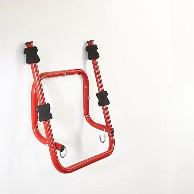 Fahrradhalterung, einklappbar, für 2 Fahrräder, 44 x 52 x 30 cm, rot