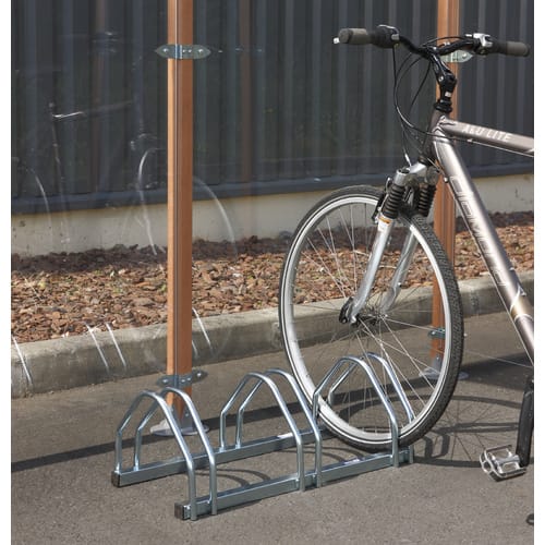 Fahrradständer, 72 x 33 x 25 cm, verzinkt - silberfarben