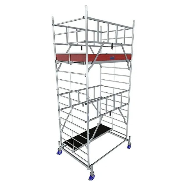 KRAUSE Fahrgerüst »ProTec«, Arbeitshöhe: 5,30 m, max. 200 kg/m², Aluminium - silberfarben