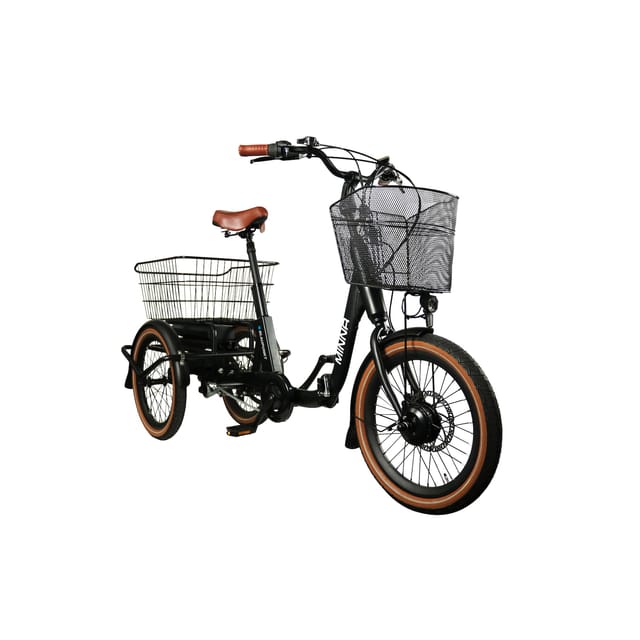 BLAUPUNKT E-Faltrad »Minna«, max. 25 km/h, 20", 3 Gänge, mit Sportsattel - schwarz