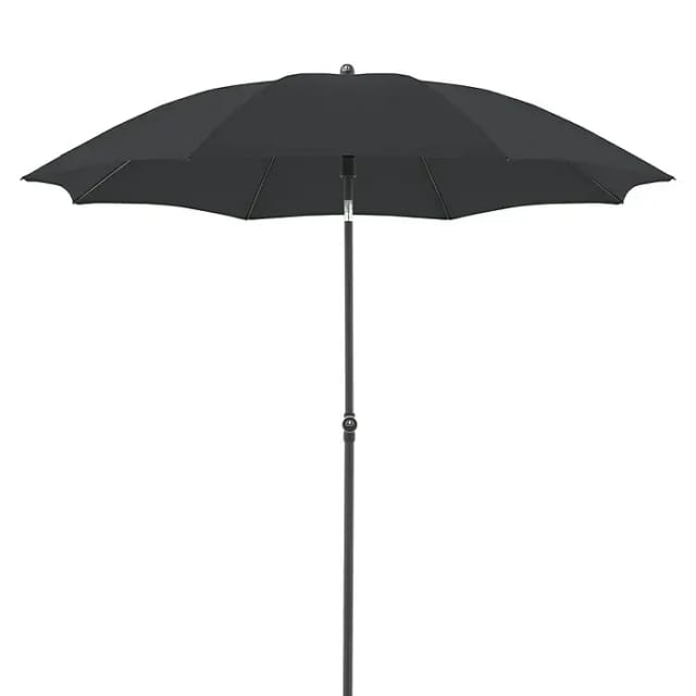 DOPPLER Sonnenschirm »ACTIVE GREEN EDITION«, ⌀: 210 cm, anthrazit - grau