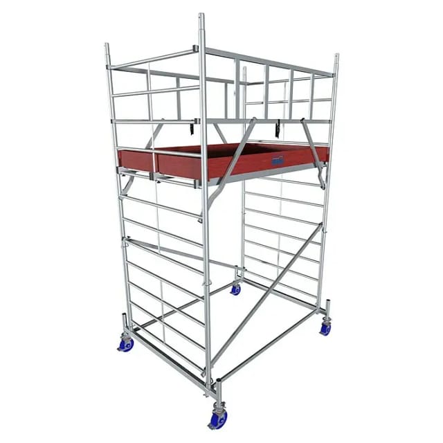 KRAUSE Fahrgerüst »ProTec«, Arbeitshöhe: 4,30 m, max. 200 kg/m², Aluminium - silberfarben