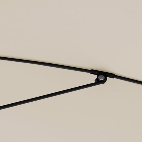 DOPPLER Sonnenschirm »ACTIVE GREEN EDITION«, ⌀: 210 cm, naturfarben - beige