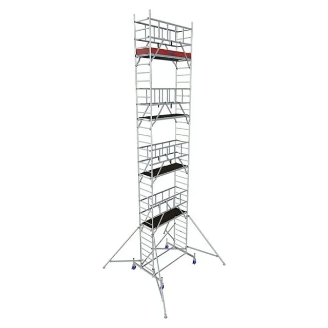 KRAUSE Fahrgerüst »ProTec«, Arbeitshöhe: 10,30 m, max. 200 kg/m², Aluminium - silberfarben