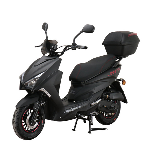 ALPHA MOTORS Motorroller »Speedstar FI«, 50 ccm, 45 km/h, EURO 5, mattschwarz, inkl. Topcase Bild 4