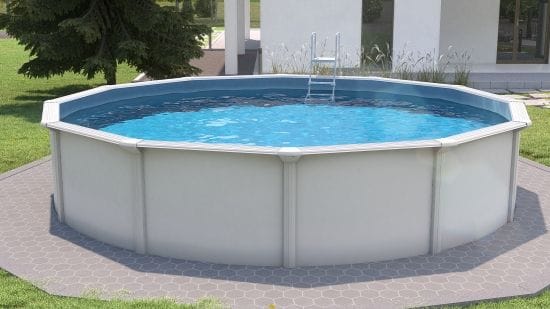 STEINBACH Stahlwand-Pool »Nuovo de Luxe II«, ⌀xH: 460 x 120 cm, Komplettset ohne Filteranlage - weiss