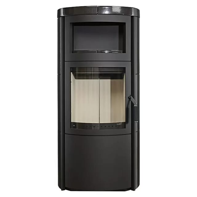 HARK Kaminofen »Vito WW GT ECOplus«, meteor-schwarz, Stahl, 8 kW, wasserführend
