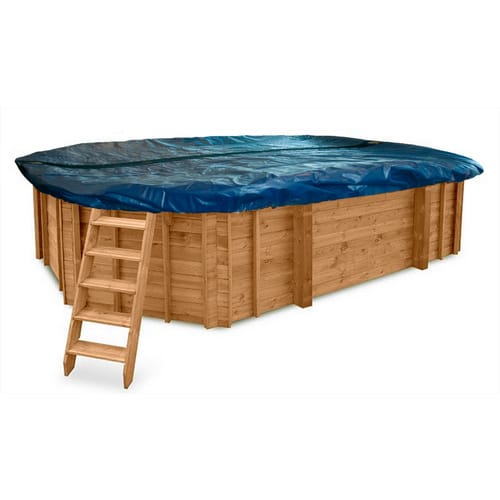 INTERLINE Poolabdeckung »Spruce«, LxB: 6,40 x 4,00 m, mit Netz - blau