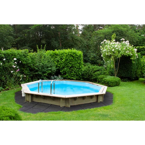 INTERLINE Schwimmbecken »Java«, rund, BxH: 355x116 cm, Holz - blau