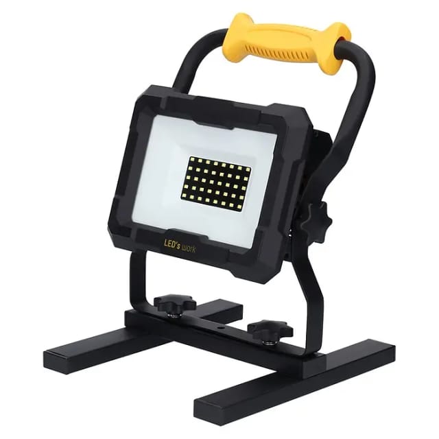 LED's work LED-Arbeitsleuchte, 20 W, IP20, Lichtfarbe: kaltweiß (5000K), zweistufig dimmbar - schwarz