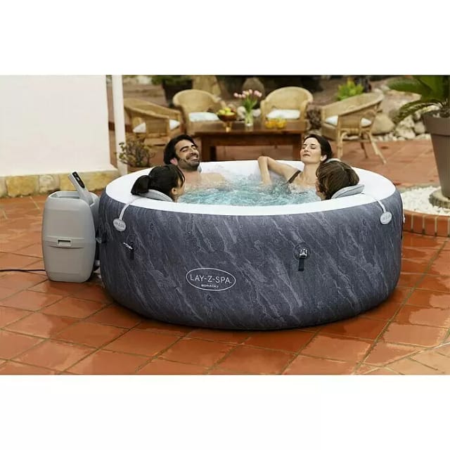 BESTWAY Whirlpool »LAY-Z-SPA® WLAN-Whirlpool Boracay AirJet™«, , Ø 180 x 66 cm, rund - grau