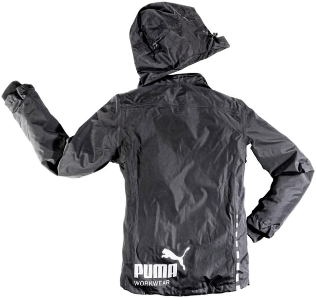 PUMA Regenjacke »CHAMP«, Gr. L, unisex, mit Kapuze - schwarz