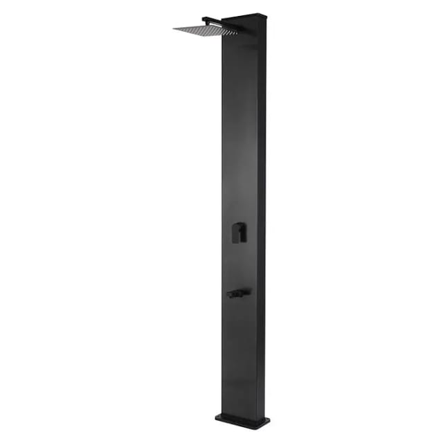 STEINBACH Solardusche »Straight Line«, Höhe: 220 cm, 40 l-Tank, Aluminium, schwarz