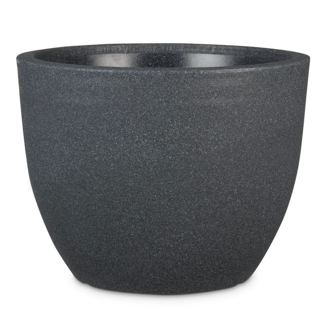 Pflanzgefäß »Palermo«, 30 x 23 cm (ØxH), Kunststoff, granitschwarz