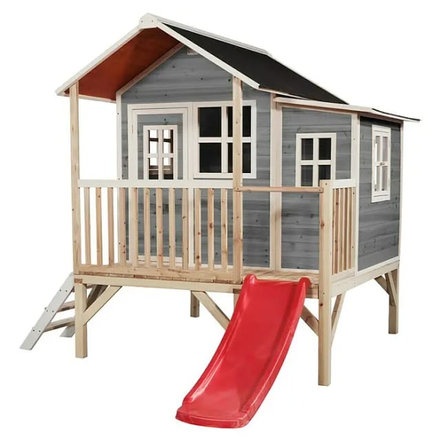 EXIT Toys Spielhaus »Loft«, BxHxT: 190 x 215 x 322 cm, ab 3 Jahren, Zedernholz - grau