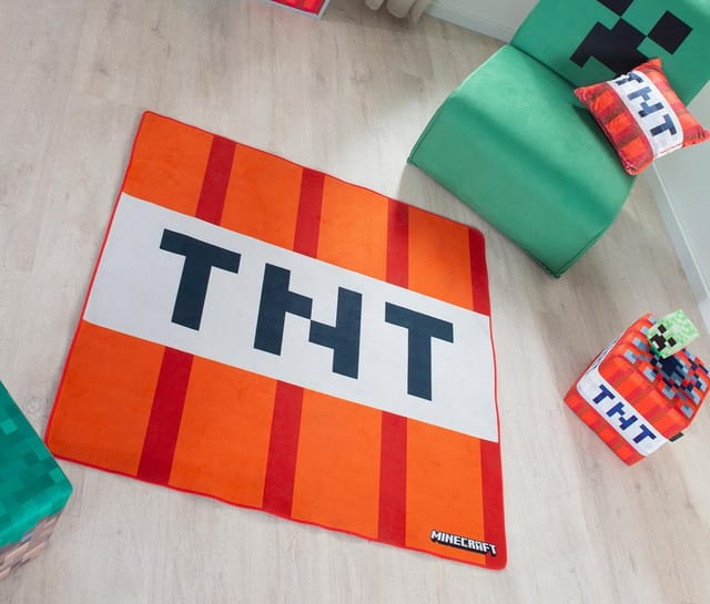 PHOENIX Teppich »MINECRAFT«, TNT Motiv, LxB: 120 x 120 cm - rot