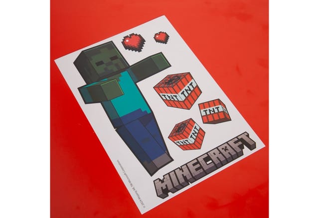 PHOENIX Wandtattoo »MINECRAFT«, BxH: 15 x 17 cm - bunt
