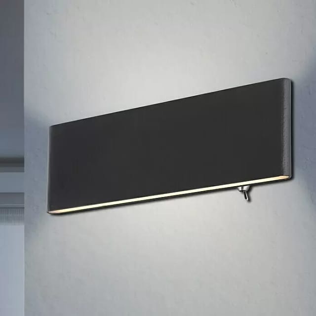 GLOBO LIGHTING Wandleuchte »SIEGFRIED«, inkl. LED, 240 lm - schwarz