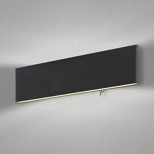 GLOBO LIGHTING Wandleuchte »SIEGFRIED«, inkl. LED, 380 lm - schwarz