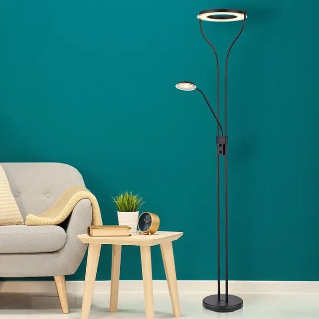 GLOBO LIGHTING Deckenfluter »EBRO«, inkl. LED, dimmbar - schwarz
