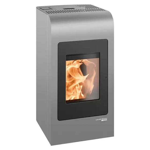 HAAS & SOHN Pelletofen, Stahlblech, 8 kW, Dauerbrand geeignet - schwarz