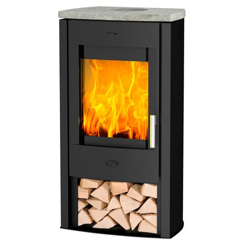 FIREPLACE Kaminofen »Tuvalu«, schwarz, Speckstein, 6,6 kW