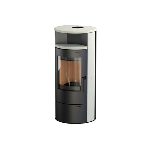THERMIA Kaminofen, »Cumulus Omega«, schwarz, Stahl/Kalkstein, 7 kW