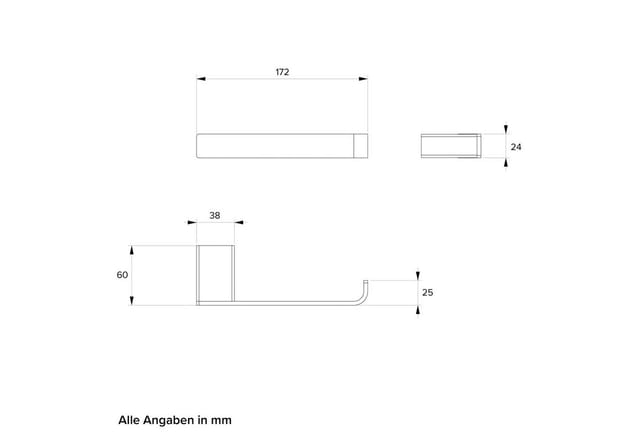 Chris Bergen Toilettenpapierhalter „Amira", chrom - silberfarben