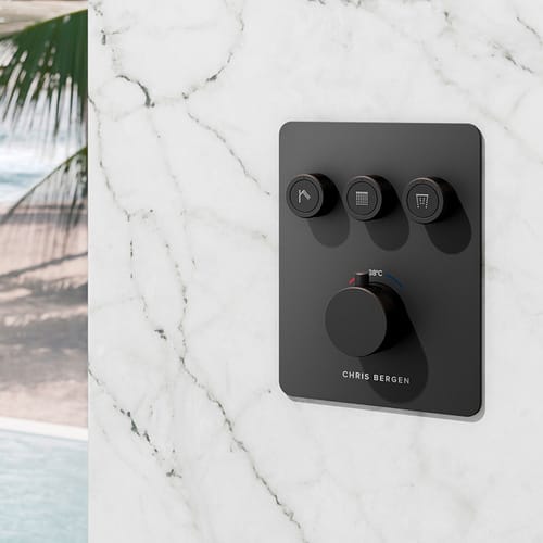 Chris Bergen Unterputz Duschthermostat „Aquatronic", schwarz matt