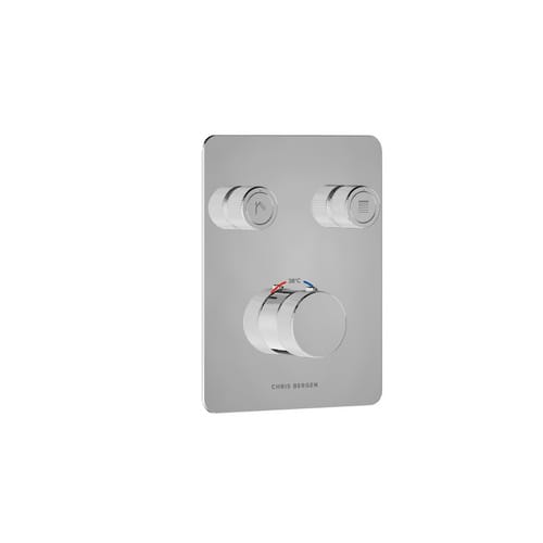 Chris Bergen Unterputz Duschthermostat „Aquatronic", chrom - silberfarben