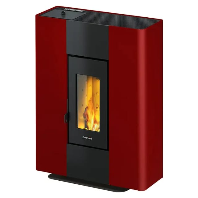 FREEPOINT Pelletofen »Roxy Stand 7«, 7 kW, bordeaux - rot