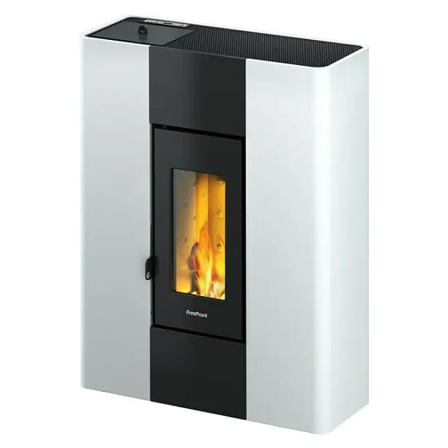 FREEPOINT Pelletofen »Roxy 7«, 7 kW, Stahl, weiss