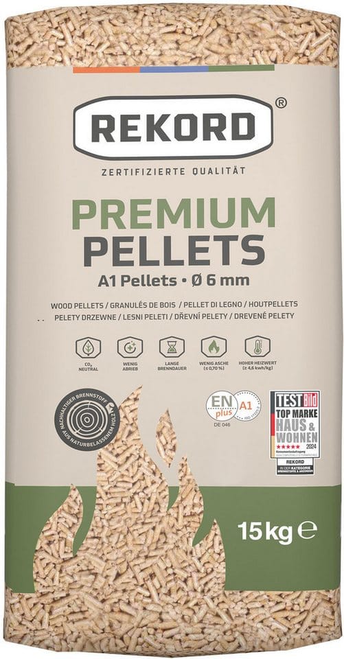 FREEPOINT Pelletofen »Roxy 7«, 7 kW, Stahl, anthrazit - schwarz