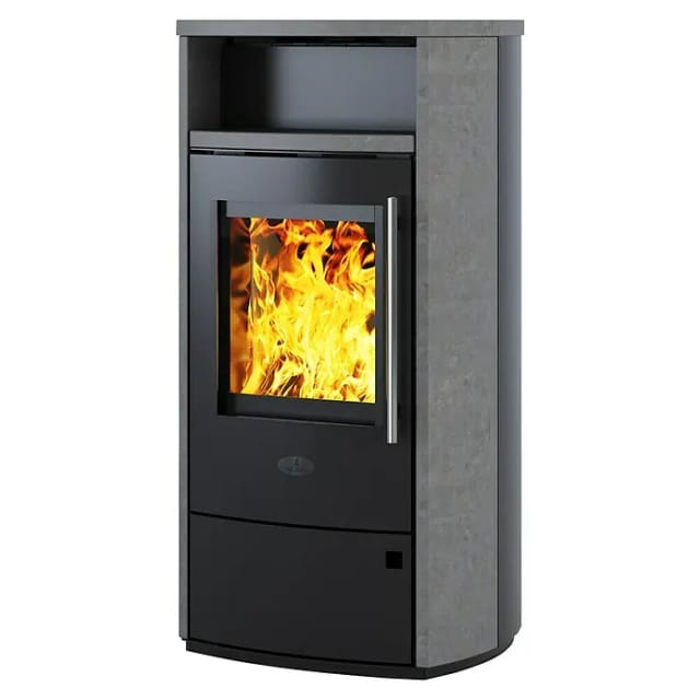 KLEINING Kaminofen »Mailand«, grau, Naturstein, 6 kW