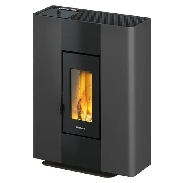 FREEPOINT Pelletofen »Roxy Stand 7«, 7 kW, anthrazit - schwarz