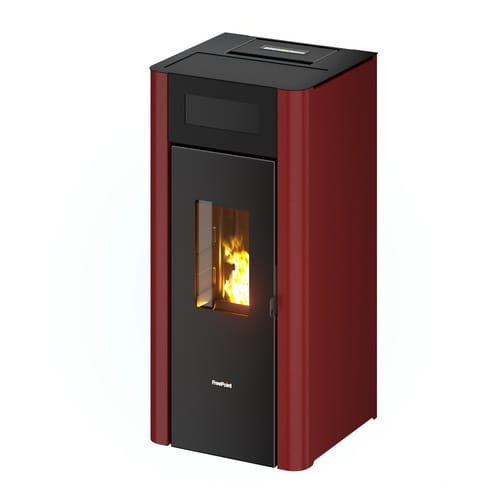 FREEPOINT Pelletofen »Amaranto 9«, 8,5 kW, Stahl, bordeaux - rot