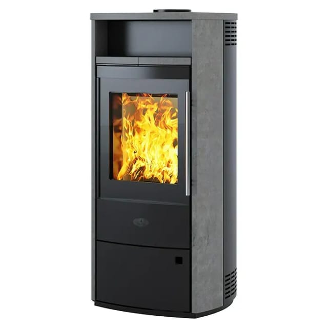 KLEINING Kaminofen »Dublin«, grau, Naturstein, 6 kW, Dauerbrand geeignet