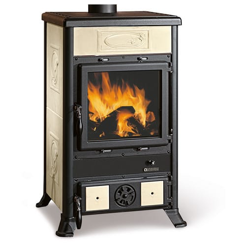 La Nordica-Extraflame® Kaminofen »Rosella R1 BII«, schwarz/beige, Naturstein, 8,7 kW