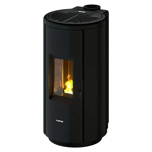 FREEPOINT Pelletofen »Chrome 7«, 7 kW, Stahl, schwarz