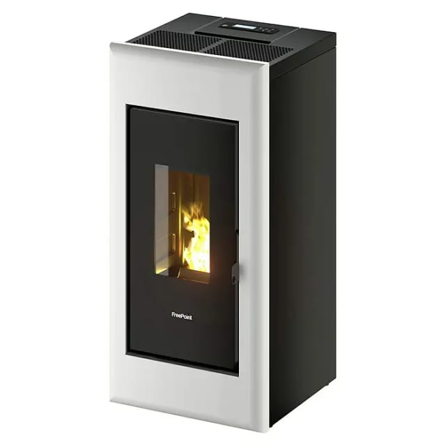 FREEPOINT Pelletofen »One 7«, 7 kW, Stahl, weiss
