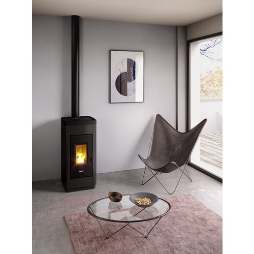 FREEPOINT Pelletofen »Life 9«, 8,5 kW, Stahl, schwarz