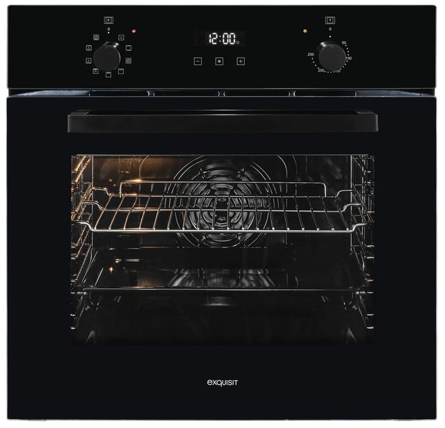 Exquisit Einbau-Backofen »EBE257-H-020«, 59 l, metall, schwarz