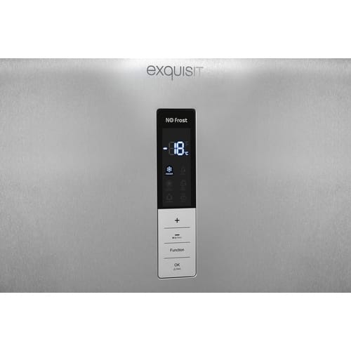 Exquisit Gefrierschrank, BxHxL: 710 x 185,5 x 71 cm, 380l, edelstahloptik - silberfarben