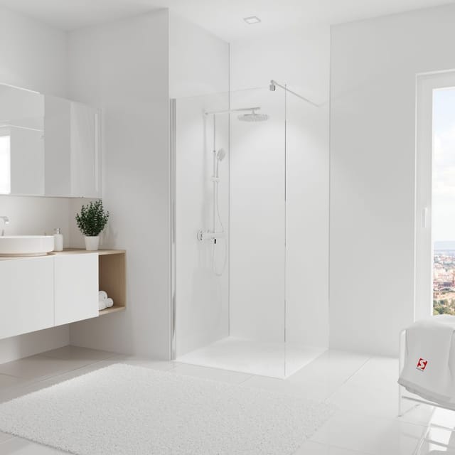 SCHULTE Duschrückwand »DecoDesign«, 90 x 255 cm, Weiß - weiss