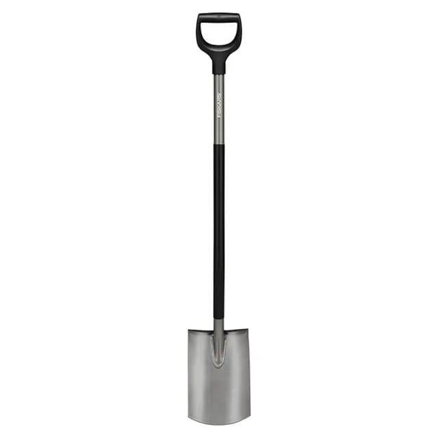 FISKARS Spaten »Ergo+«, Arbeitsbreite: 19,3 cm, Material Werkzeug: Borstahl - silberfarben