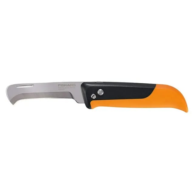 FISKARS Erntehelfer » K80«, klappbares Erntemesser - orange