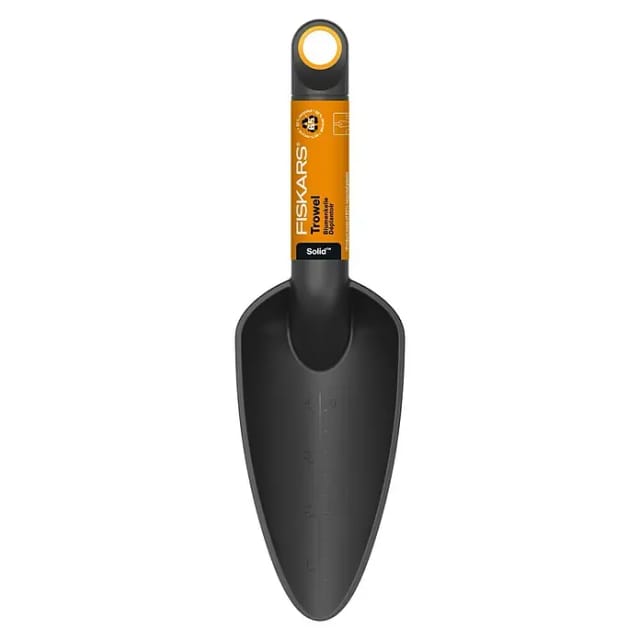 FISKARS Blumenkelle, 28,2 cm, normale Form, kunststoff - schwarz