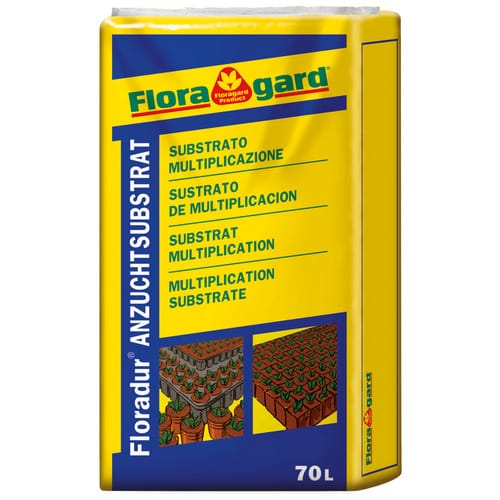 FLORAGARD Anzucht- und Kräutererde, 1 x 70 Liter, Karton - braun