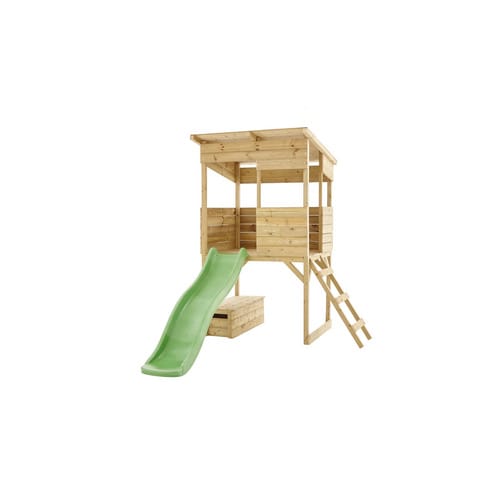 Westmann Spielhaus »Wildnis«, BxHxT: 245 x 205 x 241 cm, Holz, inkl. Rutsche - braun