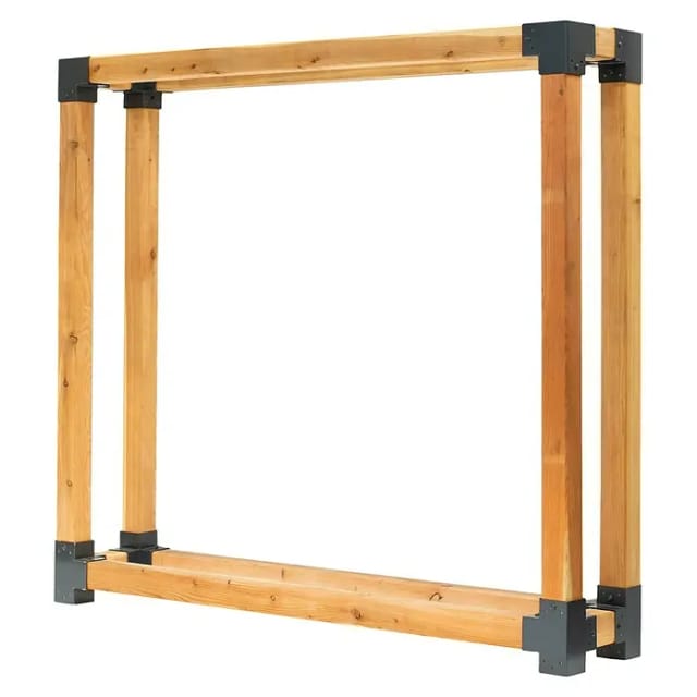 Westmann Kaminholzregal »Michel«, BxHxT: 198 x 180 x 40 cm, Lärchenholz - braun